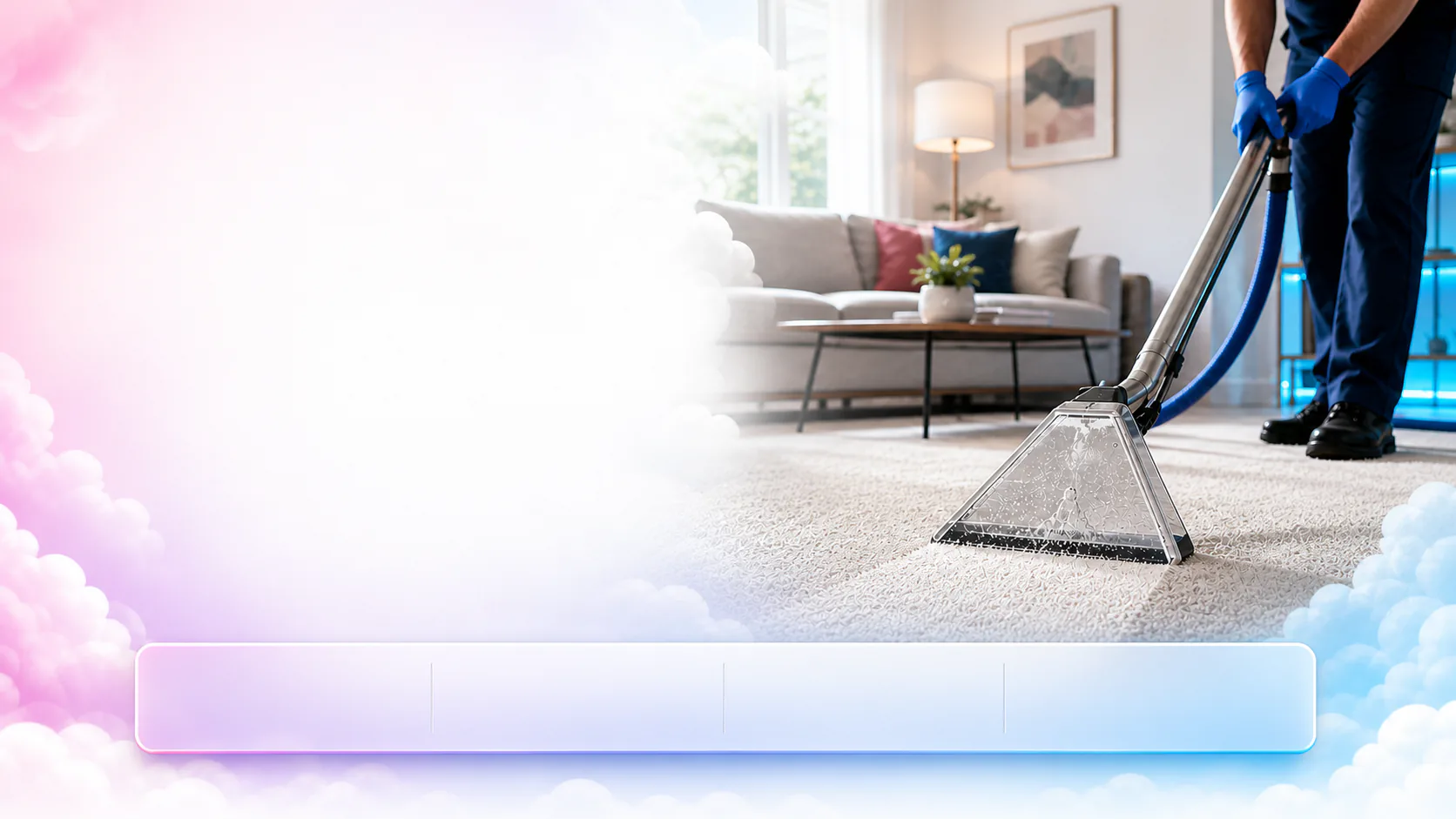 Happy House carpet-cleaning illustration for homes in Greely, Ottawa